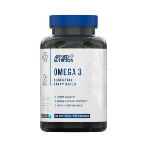Applied Nutrition Omega 3 Essential Fatty Acids – 100 Softgels
